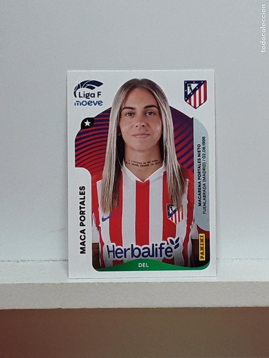 Cromos de F&uacute;tbol: LIGA FEMENINA 2025 2026 F 25 26 ALBUM PANINI LIGA N 56 ATLETICO MADRID MACA PORTALES