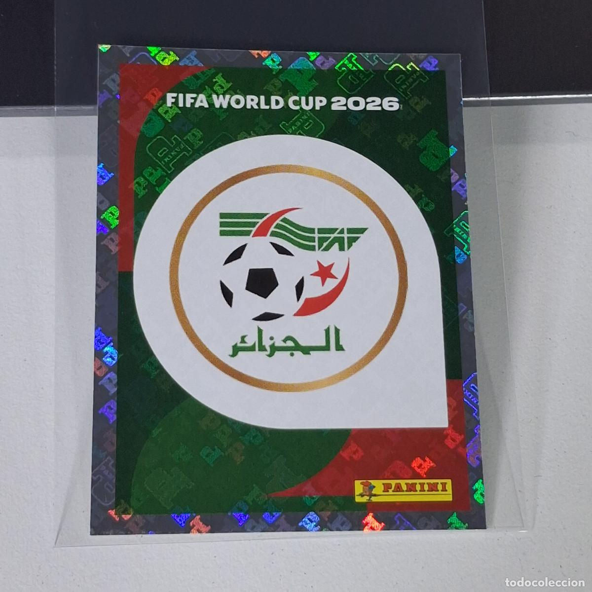 Cromos de F&uacute;tbol: A28 ALG1 ALG 1 ESCUDO LOGO BADGE ARGELIA / ALGERIA MUNDIAL FIFA WORLD CUP 2026 STICKER PANINI