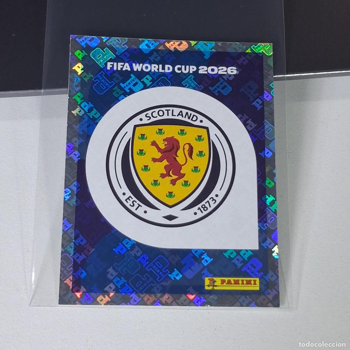 Cromos de F&uacute;tbol: A28 SCO1 SCO 1 ESCUDO LOGO BADGE ESCOCIA / SCOTLAND MUNDIAL FIFA WORLD CUP 2026 STICKER PANINI