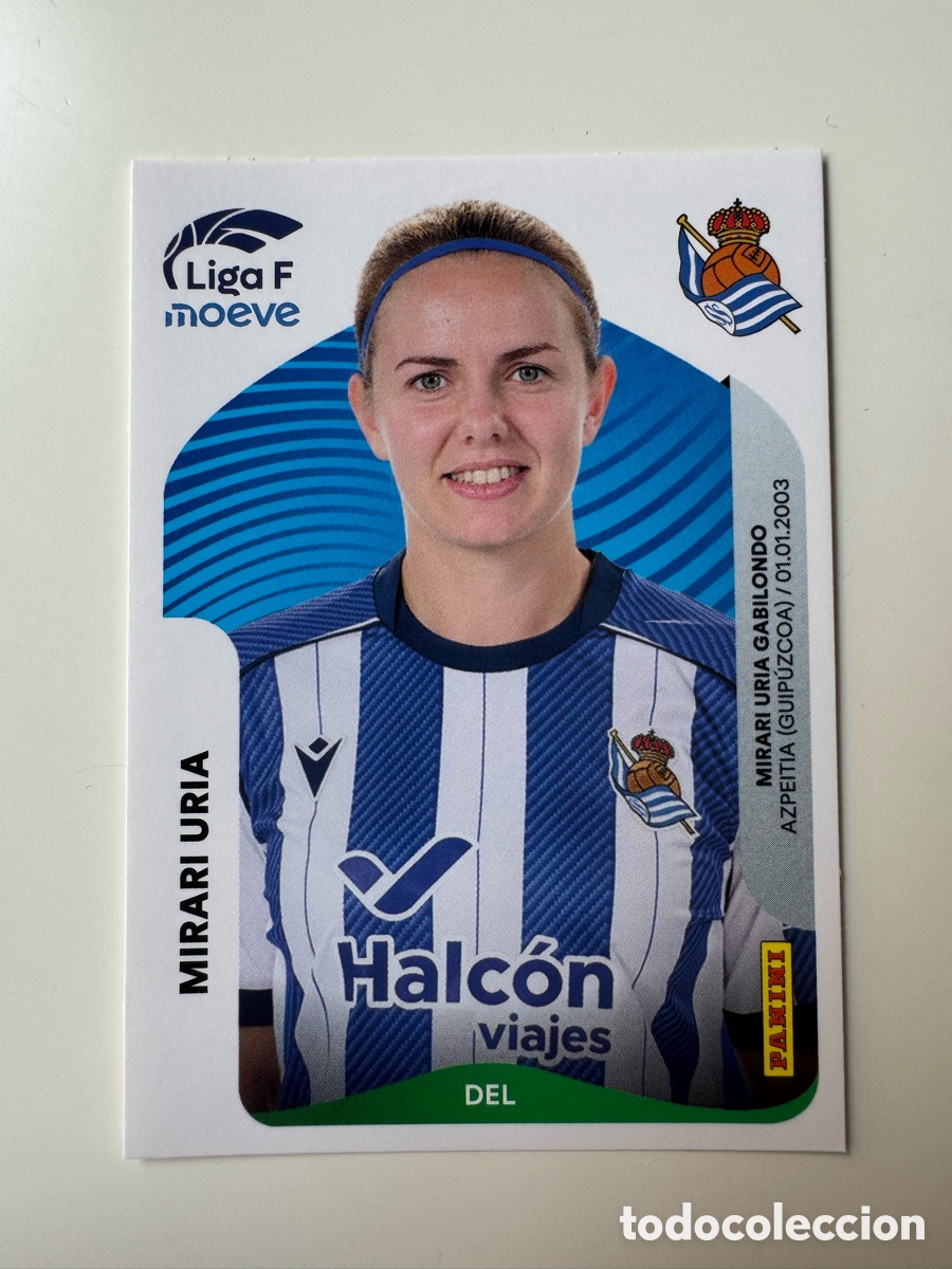 Fu&szlig;ball-Sticker: PANINI LIGA F FEMENINA 2025-2026 25-26 &ndash; Mirari Uria Real Sociedad N&ordm; 299 A 299A