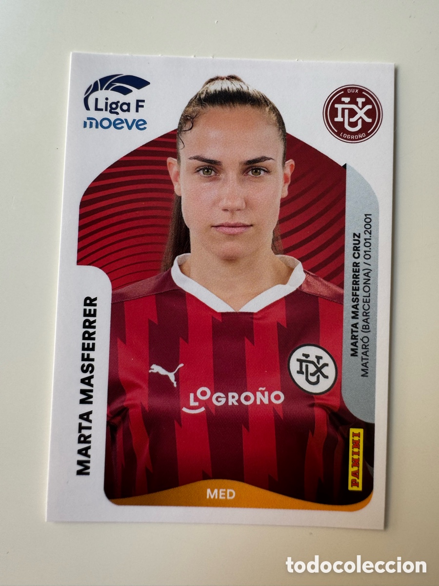 Cromos de F&uacute;tbol: PANINI LIGA F FEMENINA 2025-2026 25-26 &ndash; Marta Masferrer DUX Logro&ntilde;o N&ordm; 154