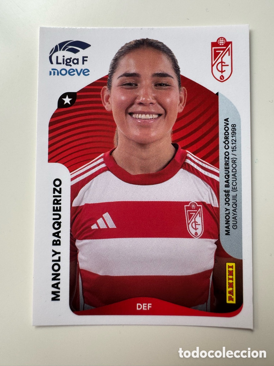 Cromos de F&uacute;tbol: PANINI LIGA F FEMENINA 2025-2026 25-26 &ndash; Manoly Baquerizo Granada CF N&ordm; 211