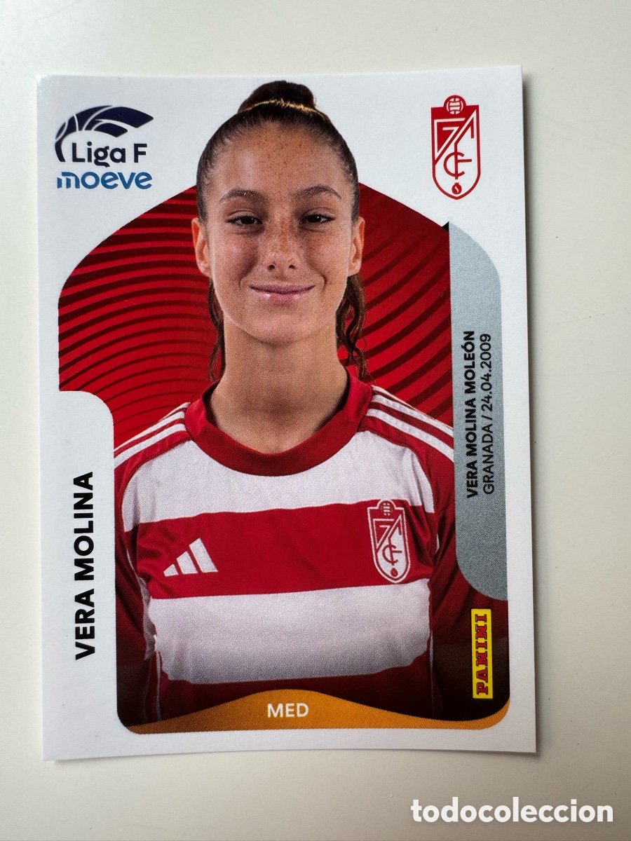 Cromos de F&uacute;tbol: PANINI LIGA F FEMENINA 2025-2026 25-26 &ndash; Vera Molina Granada CF N&ordm; 216