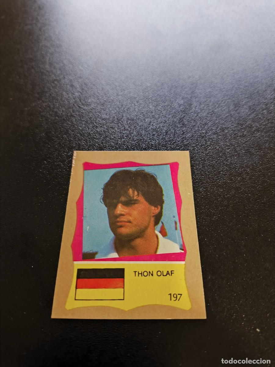 Cromos de F&uacute;tbol: 197 OLAF THON ALEMANIA GERMANY REYAUCA MUNDIAL MEXICO 1986 WORLD CUP NO ESTE PANINI