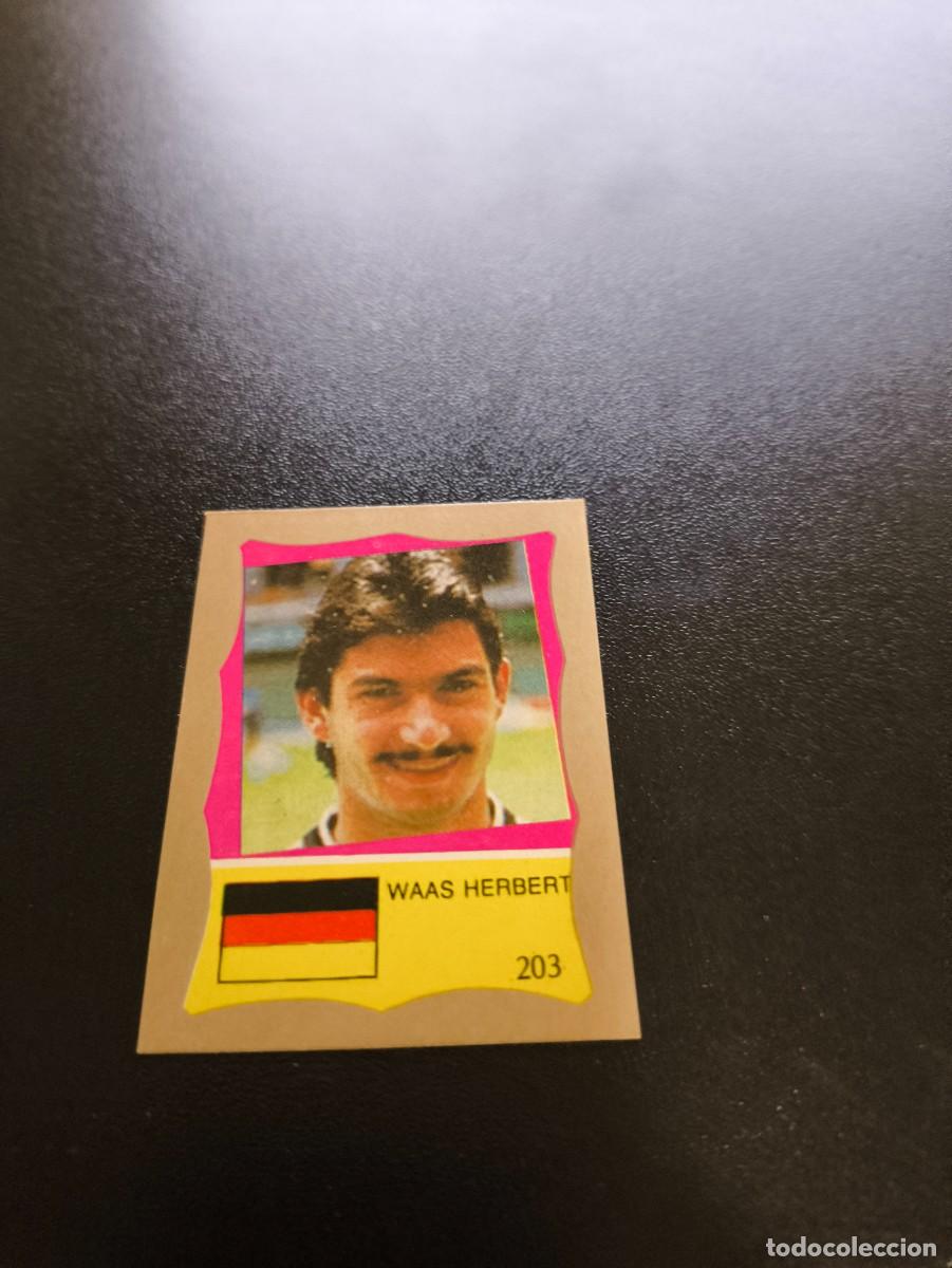 Cromos de F&uacute;tbol: 203 HERBERT WAAS ALEMANIA GERMANY REYAUCA MUNDIAL MEXICO 1986 WORLD CUP NO ESTE PANINI
