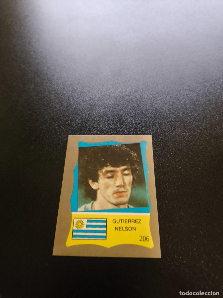 Cromos de F&uacute;tbol: 206 NELSON GUTIERREZ URUGUAY REYAUCA MUNDIAL MEXICO 1986 WORLD CUP NO ESTE PANINI