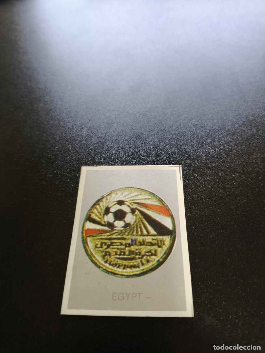 Cromos de F&uacute;tbol: ESCUDO BADGE EGIPTO EGYPT SILVER REYAUCA MUNDIAL ITALIA 1990 WORLD CUP NO ESTE PANINI