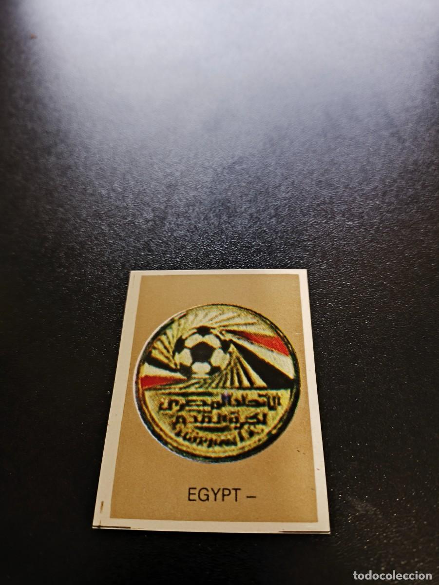 Cromos de F&uacute;tbol: ESCUDO BADGE EGIPTO EGYPT GOLD REYAUCA MUNDIAL ITALIA 1990 WORLD CUP NO ESTE PANINI