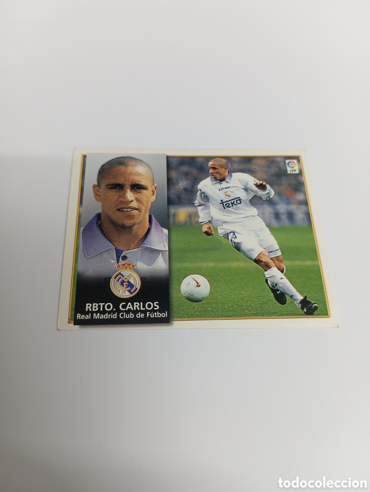 Cromos de F&uacute;tbol: ROBERTO CARLOS Real Madrid Liga Este 1998 1999 NUEVO SIN PEGAR 98 99