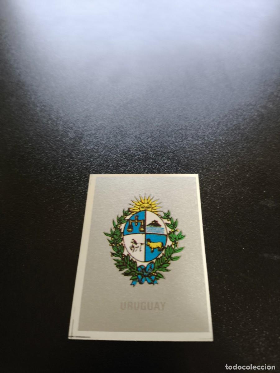Cromos de F&uacute;tbol: ESCUDO BADGE URUGUAY SILVER REYAUCA MUNDIAL ITALIA 1990 WORLD CUP NO ESTE PANINI