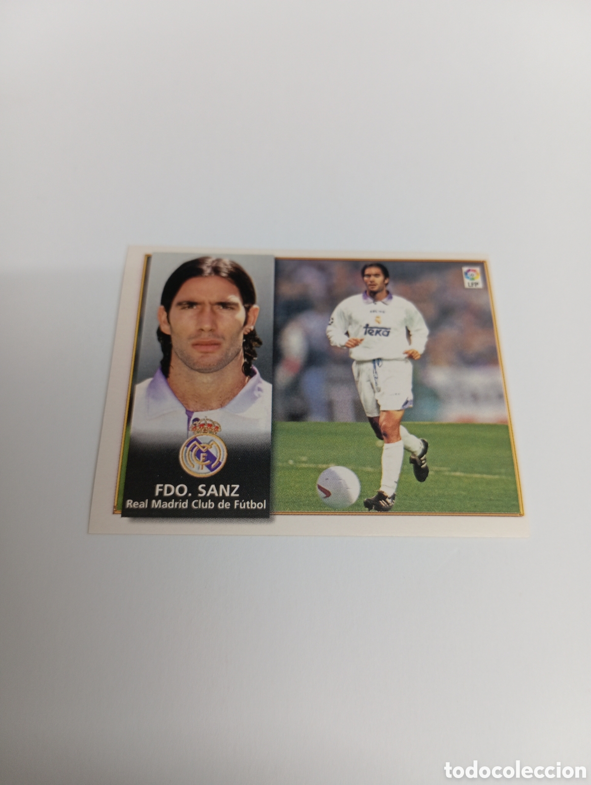 Cromos de F&uacute;tbol: FERNANDO SANZ Real Madrid Liga Este 1998 1999 NUEVO SIN PEGAR 98 99