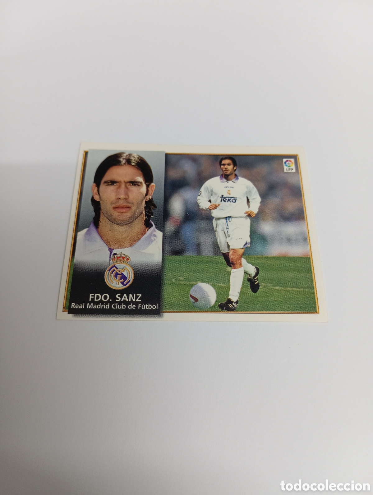 Cromos de F&uacute;tbol: FERNANDO SANZ Real Madrid Liga Este 1998 1999 NUEVO SIN PEGAR 98 99