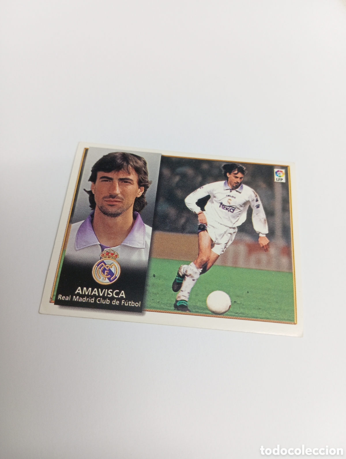 Cromos de F&uacute;tbol: AMAVISCA Real Madrid Liga Este 1998 1999 NUEVO SIN PEGAR 98 99