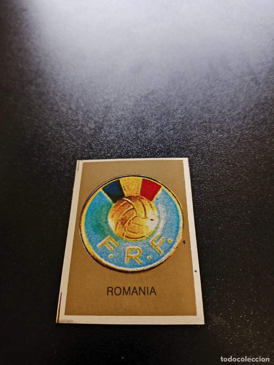 Cromos de F&uacute;tbol: ESCUDO BADGE RUMANIA ROMANIA GOLD REYAUCA MUNDIAL ITALIA 1990 WORLD CUP NO ESTE PANINI