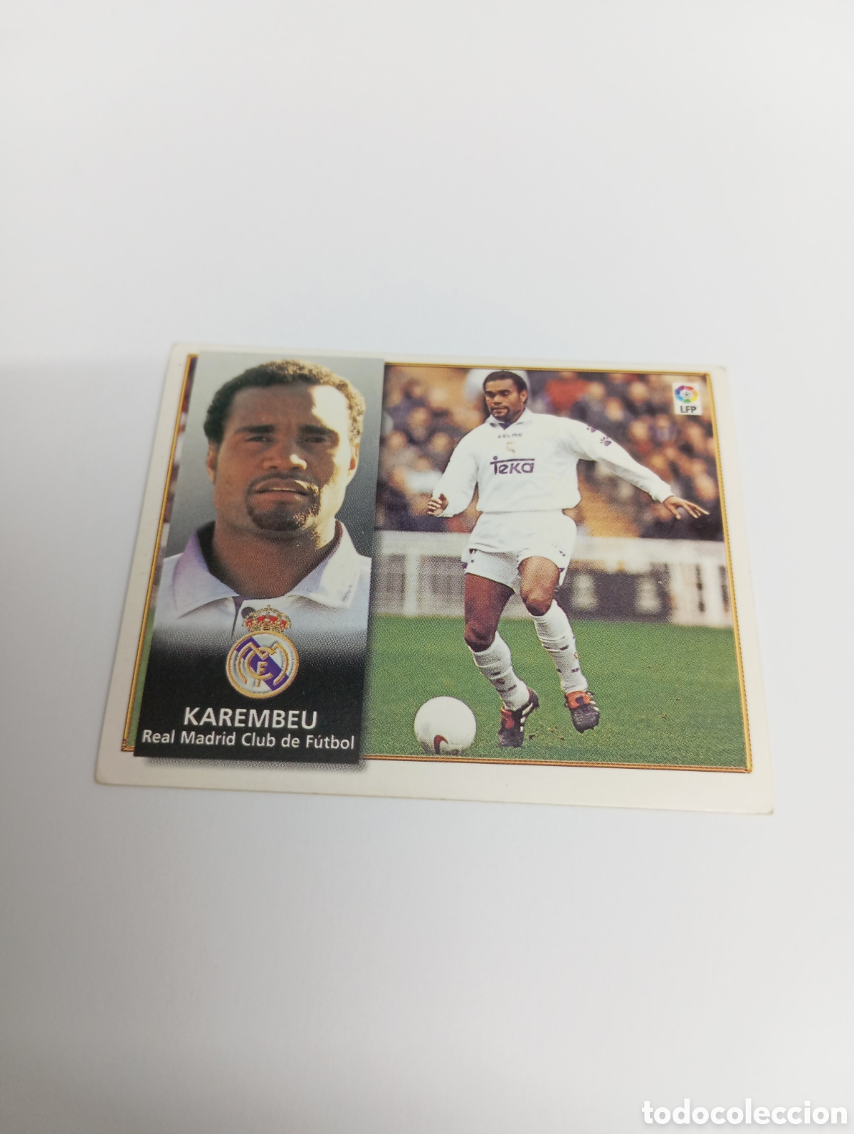 Cromos de F&uacute;tbol: KAREMBEU Real Madrid Liga Este 1998 1999 NUEVO SIN PEGAR 98 99