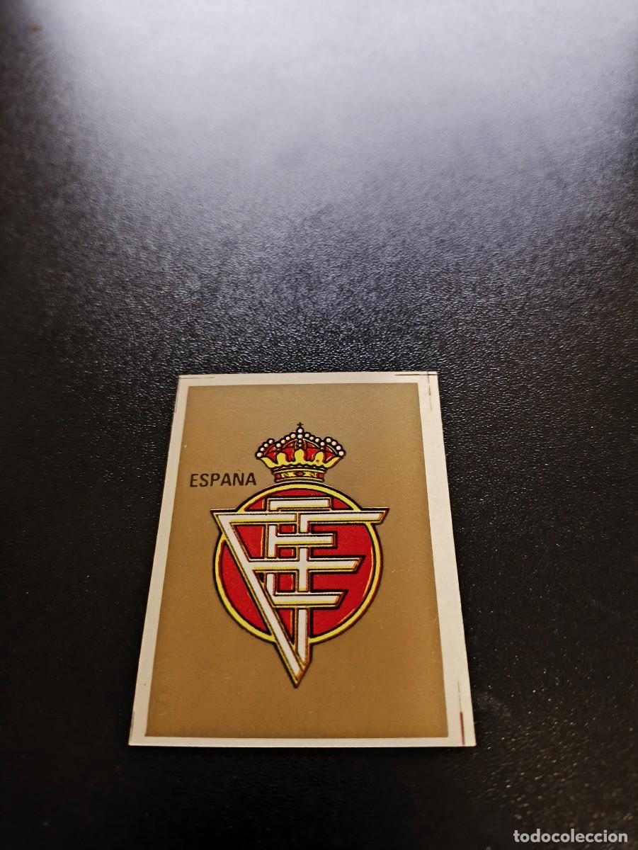 Cromos de F&uacute;tbol: ESCUDO BADGE ESPA&Ntilde;A SPAIN GOLD REYAUCA MUNDIAL ITALIA 1990 WORLD CUP NO ESTE PANINI