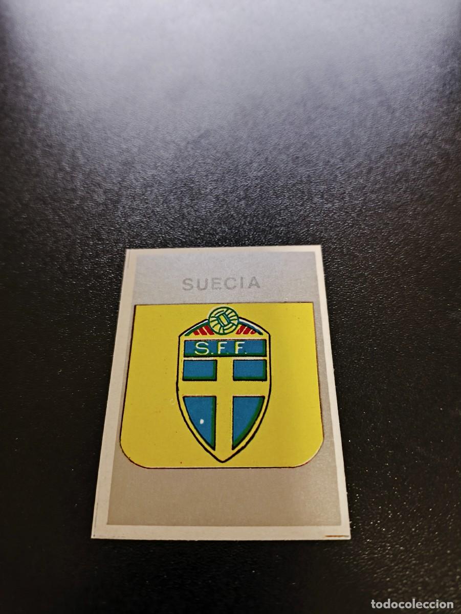 Figurine di Calcio: ESCUDO BADGE SUECIA SWEDEN SILVER REYAUCA MUNDIAL ITALIA 1990 WORLD CUP NO ESTE PANINI