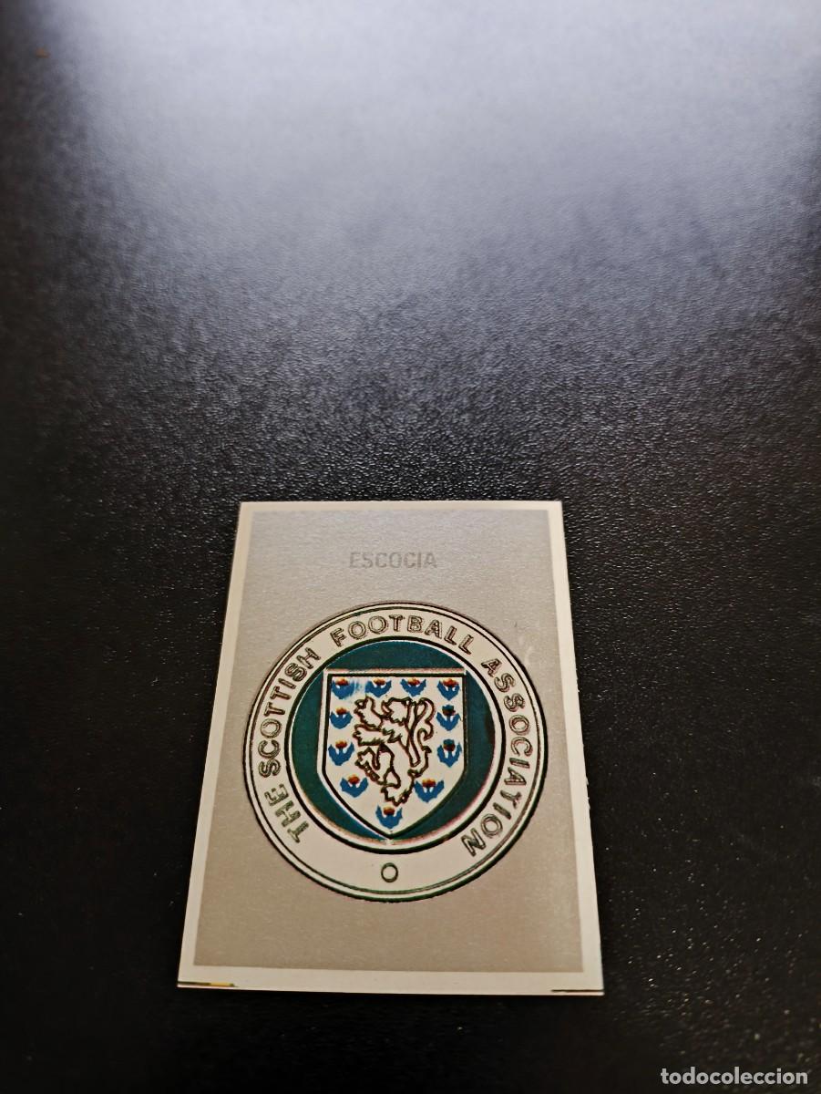 Figurine di Calcio: ESCUDO BADGE ESCOCIA SCOTLAND SILVER REYAUCA MUNDIAL ITALIA 1990 WORLD CUP NO ESTE PANINI