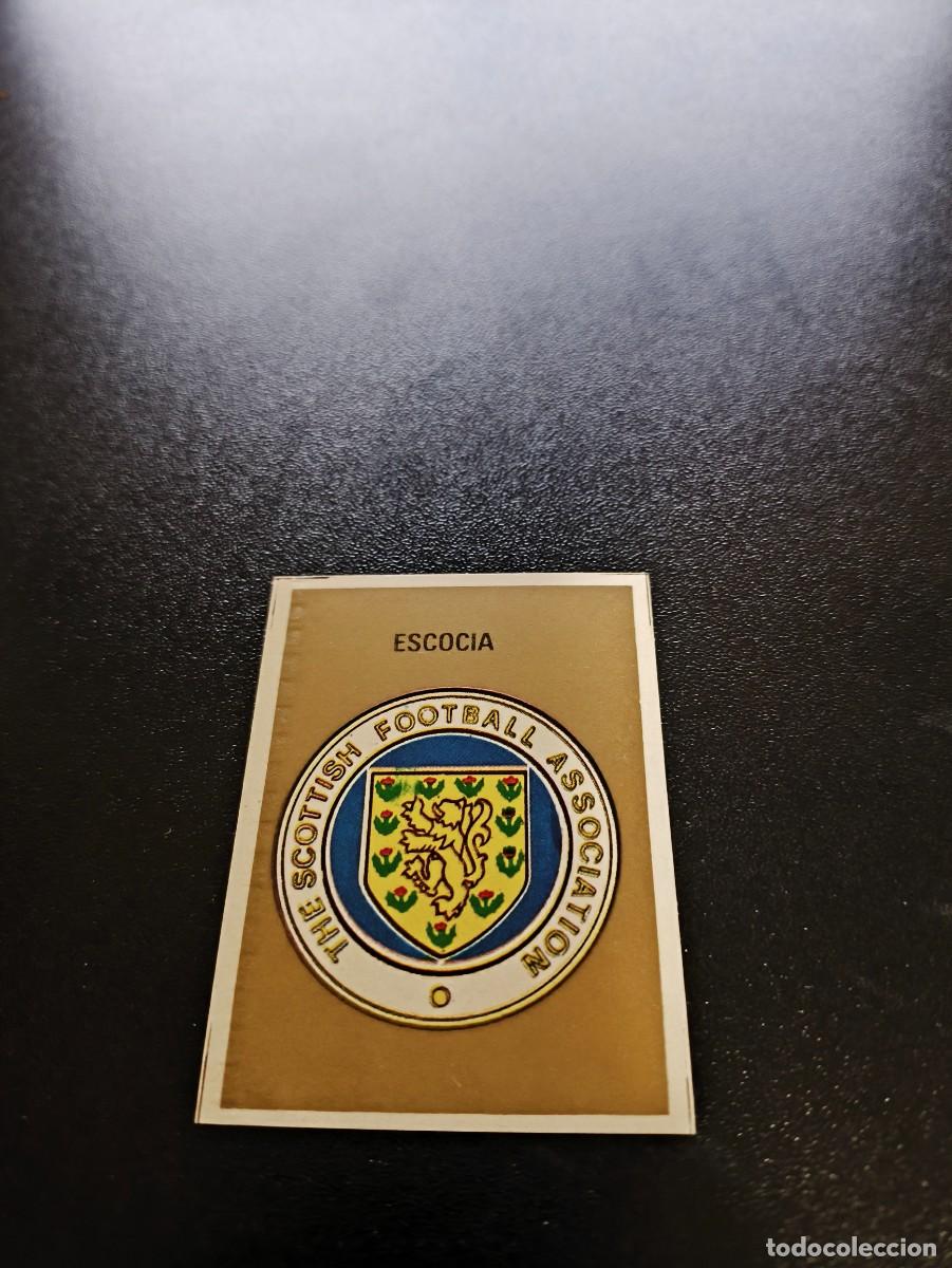 Figurine di Calcio: ESCUDO BADGE ESCOCIA SCOTLAND GOLD REYAUCA MUNDIAL ITALIA 1990 WORLD CUP NO ESTE PANINI