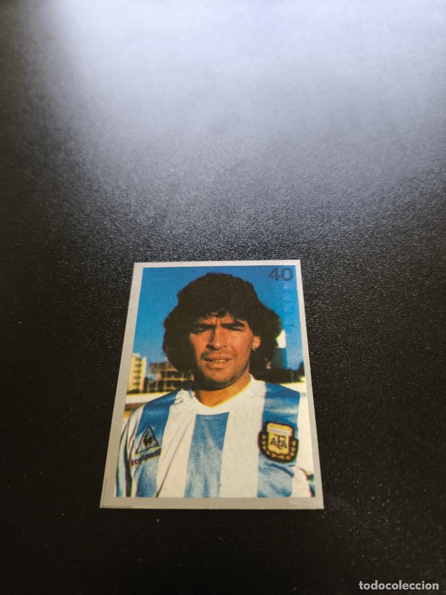 Cromos de F&uacute;tbol: 40 DIEGO ARMANDO MARADONA ARGENTINA REYAUCA MUNDIAL ITALIA 1990 WORLD CUP NO ESTE PANINI