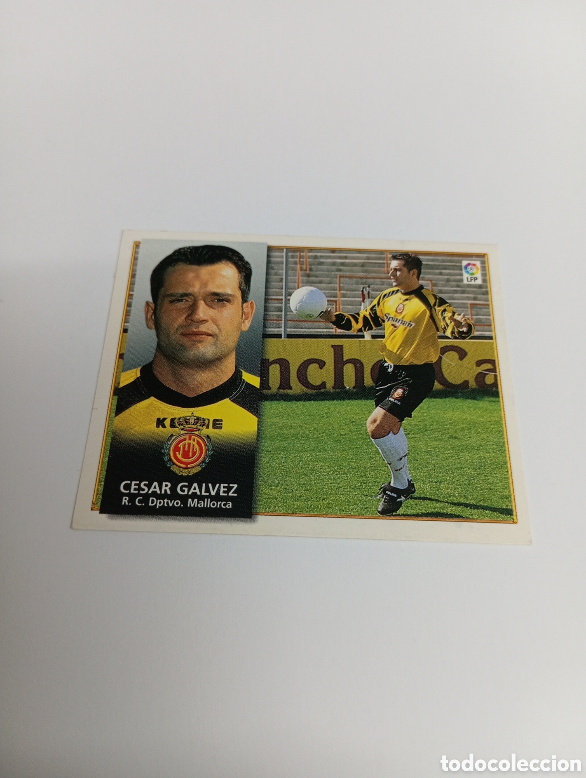 Fu&szlig;ball-Sticker: C&Eacute;SAR G&Aacute;LVEZ COLOCA Mallorca Liga Este 1998 1999 NUEVO SIN PEGAR 98 99