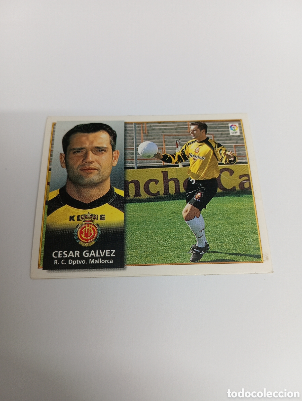 Fu&szlig;ball-Sticker: C&Eacute;SAR G&Aacute;LVEZ COLOCA Mallorca Liga Este 1998 1999 NUEVO SIN PEGAR 98 99