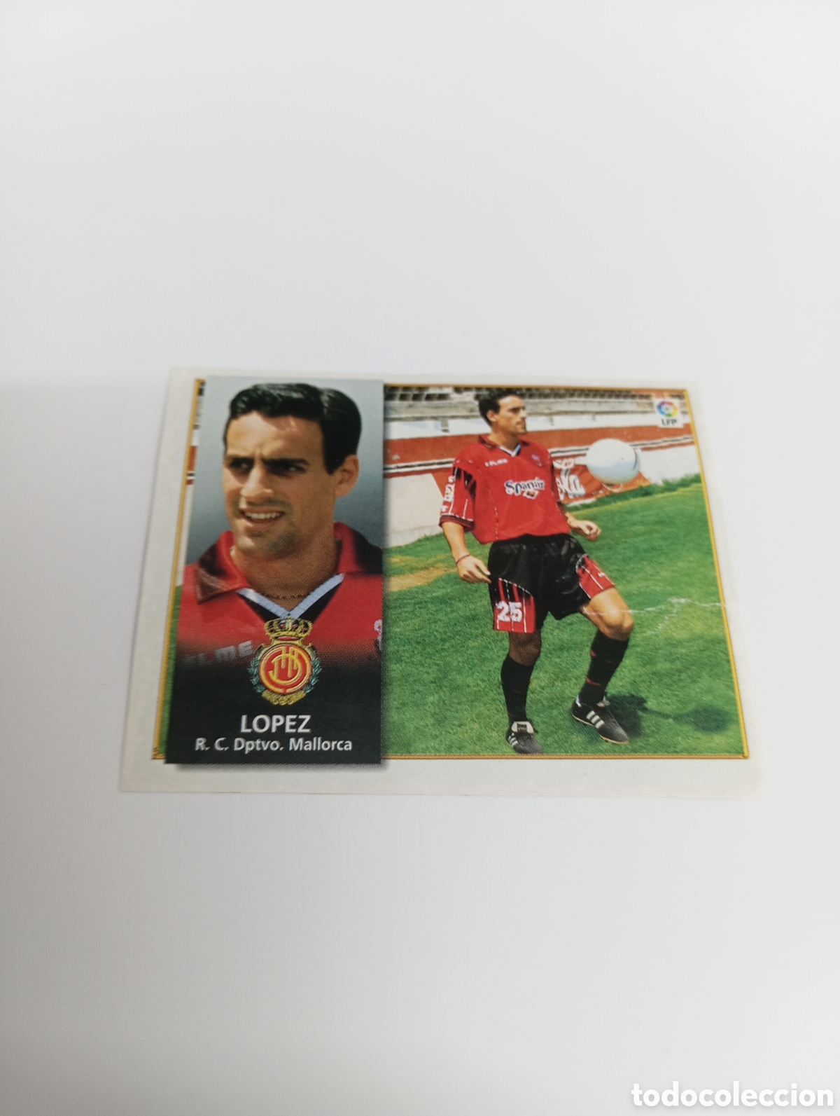 Fu&szlig;ball-Sticker: L&Oacute;PEZ COLOCA Mallorca Liga Este 1998 1999 NUEVO SIN PEGAR 98 99