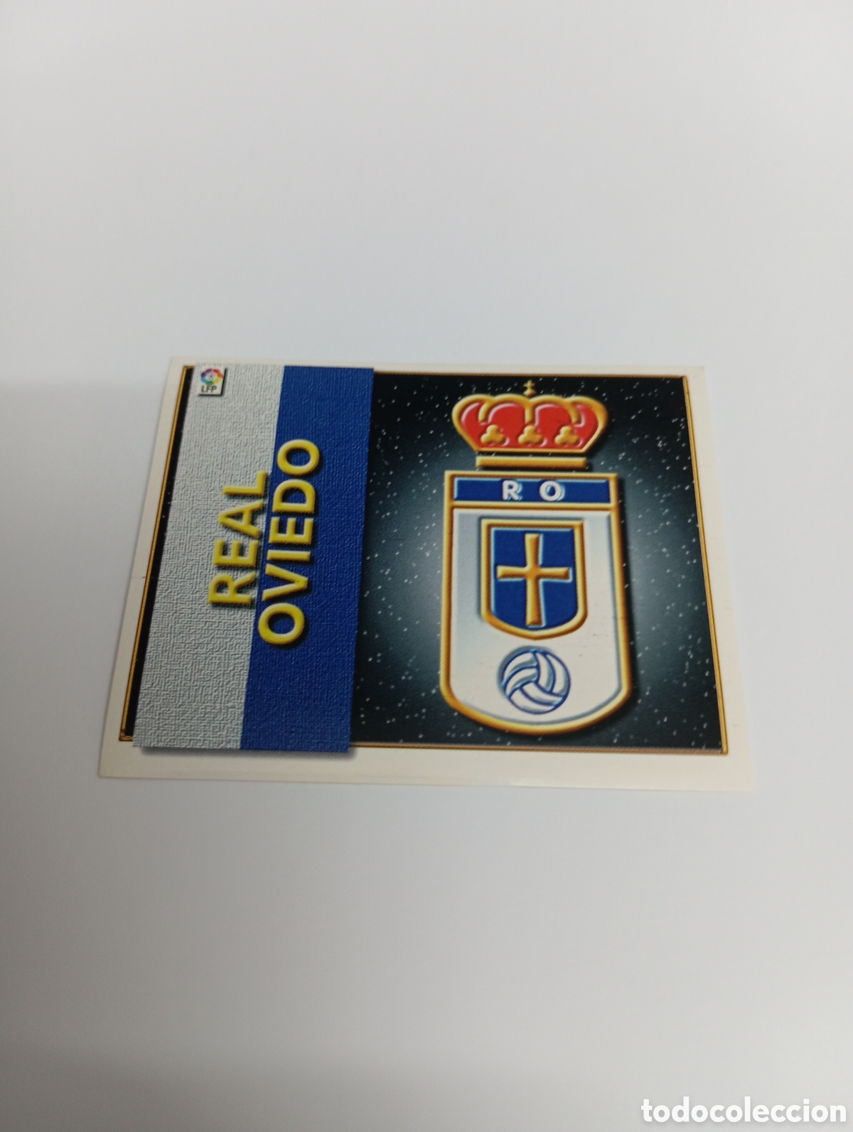 Cromos de F&uacute;tbol: ESCUDO Oviedo Liga Este 1998 1999 NUEVO SIN PEGAR 98 99