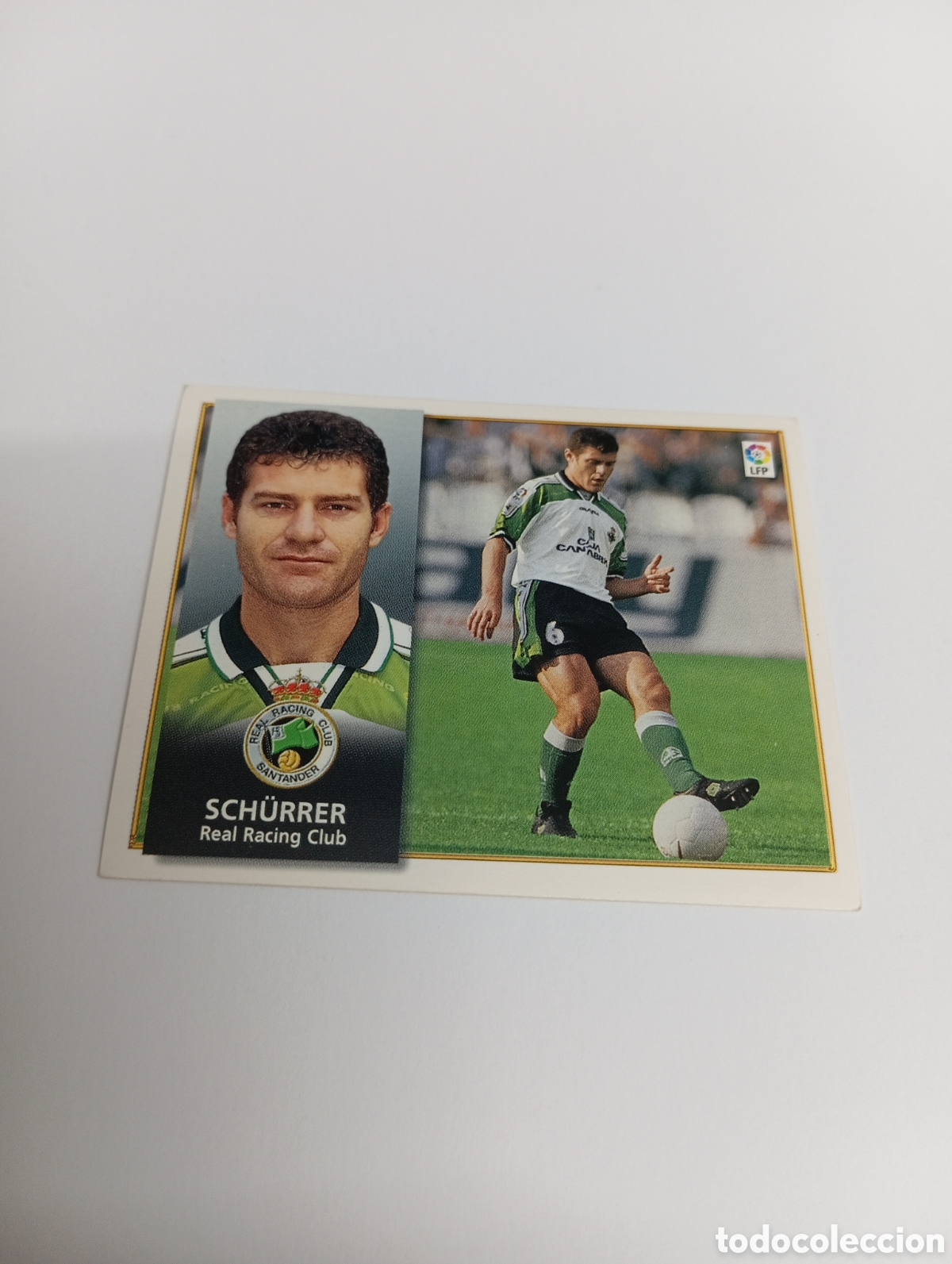 Cromos de F&uacute;tbol: SCHURRER BAJA Racing Liga Este 1998 1999 NUEVO SIN PEGAR 98 99