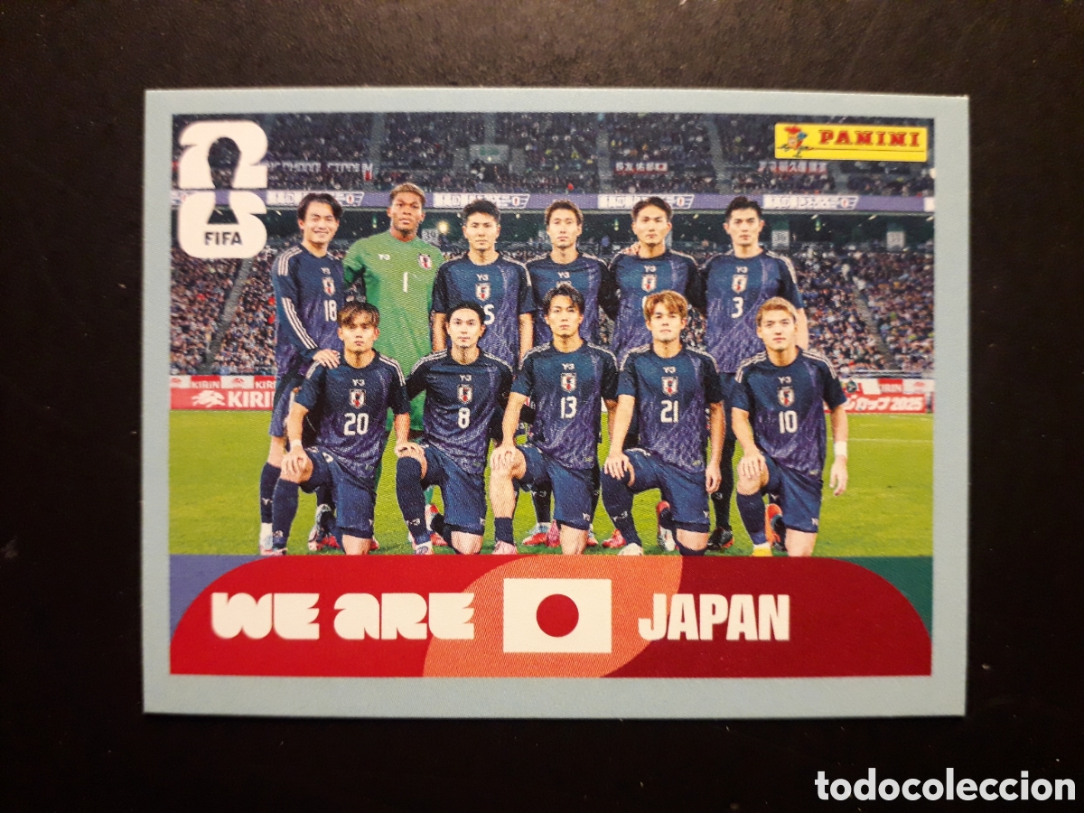 Cromos de F&uacute;tbol: EQUIPO JAP&Oacute;N JPN 13 MUNDIAL F&Uacute;TBOL 2026 FIFA WORLD CUP PANINI SIN PEGAR PEDIDO M&Iacute;NIMO 3&euro;