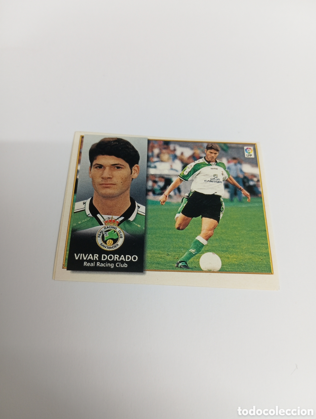 Cromos de F&uacute;tbol: VIVAR DORADO BAJA Racing Liga Este 1998 1999 NUEVO SIN PEGAR 98 99