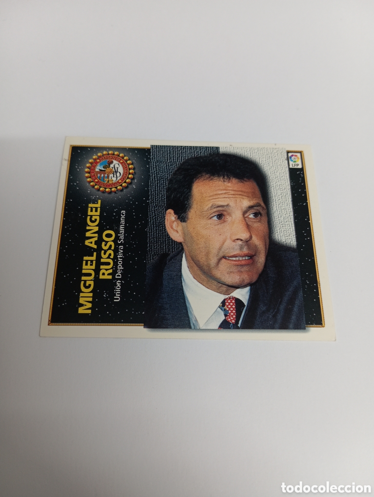 Cromos de F&uacute;tbol: ENTRENADOR MIGUEL &Aacute;NGEL RUSSO Salamanca Liga Este 1998 1999 NUEVO SIN PEGAR 98 99
