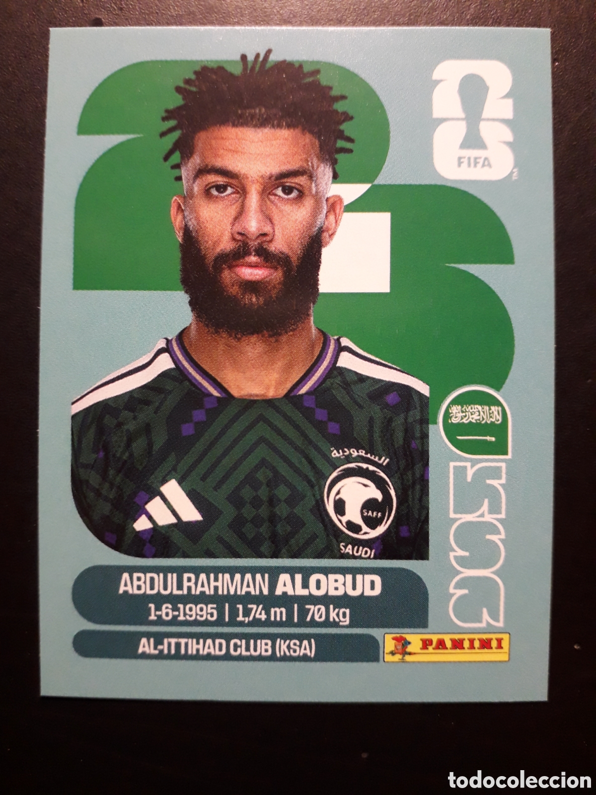 Cromos de F&uacute;tbol: ALOBUD ARABIA SAUD&Iacute; KSA 17 MUNDIAL F&Uacute;TBOL 2026 FIFA WORLD CUP PANINI SIN PEGAR PEDIDO M&Iacute;NIMO 3&euro;
