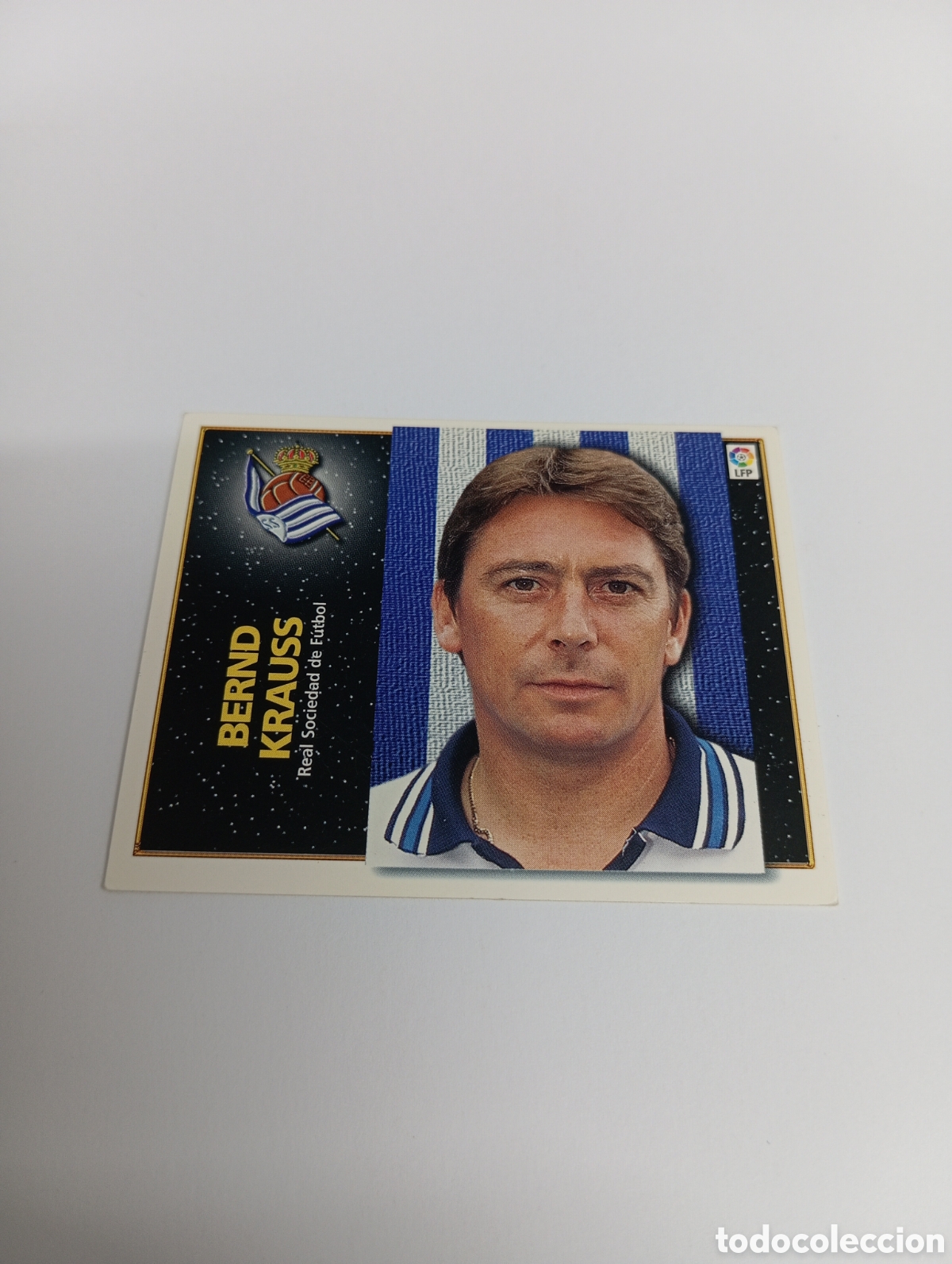 Cromos de F&uacute;tbol: ENTRENADOR BERND KRAUSS Real Sociedad Liga Este 1998 1999 NUEVO SIN PEGAR 98 99
