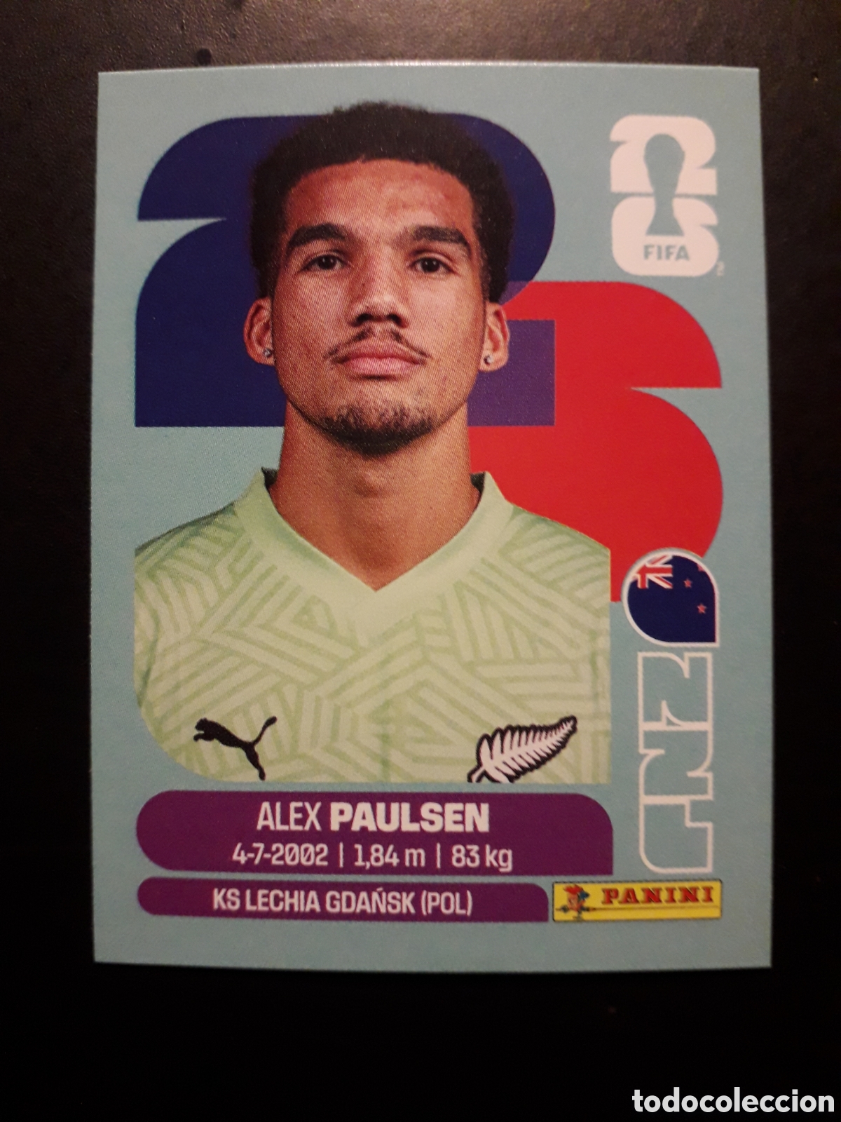 Cromos de F&uacute;tbol: PAULSEN NUEVA ZELANDA NZL 3 MUNDIAL F&Uacute;TBOL 2026 FIFA WORLD CUP PANINI SIN PEGAR PEDIDO M&Iacute;NIMO 3&euro;