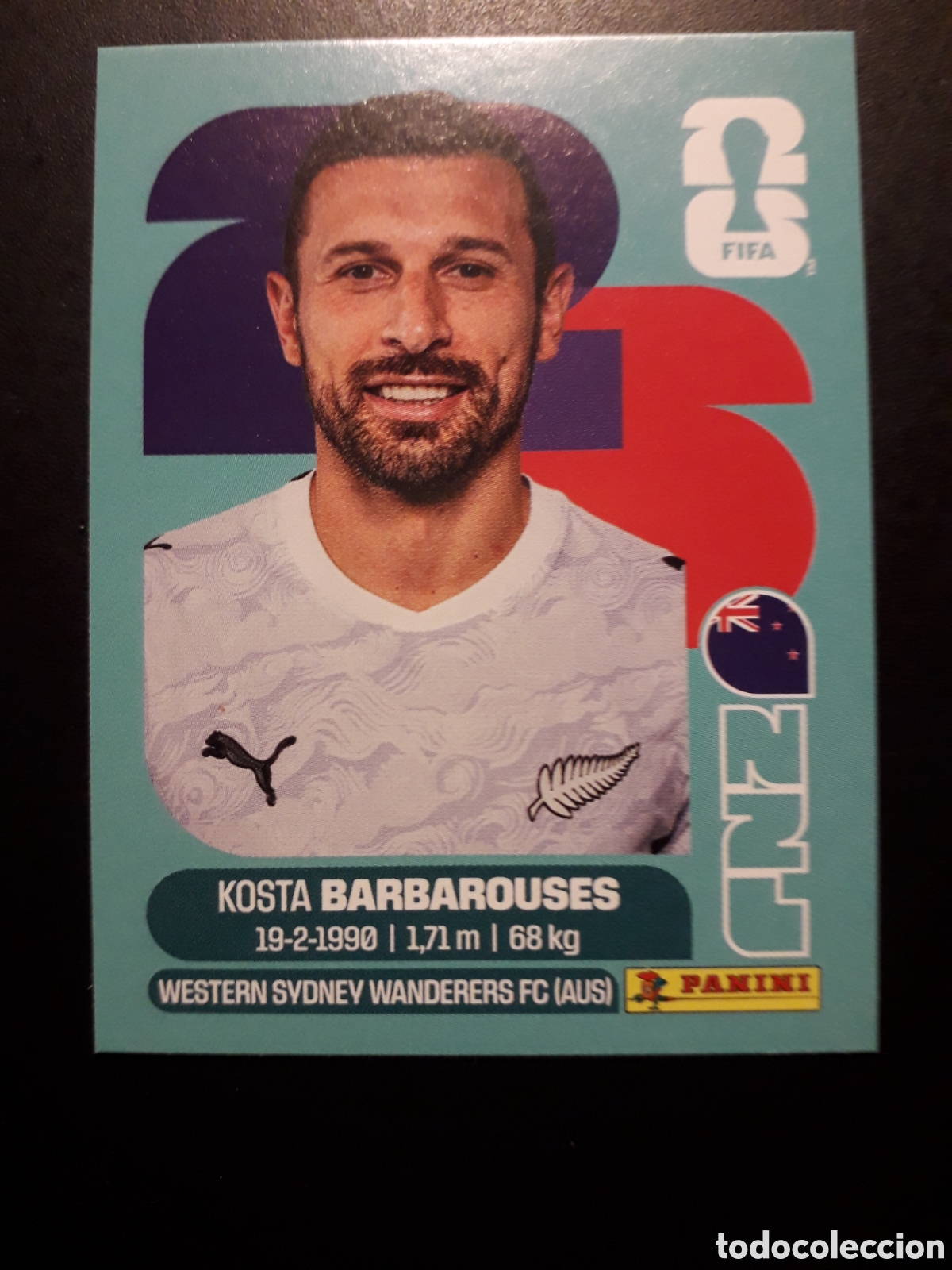 Cromos de F&uacute;tbol: BARBAROUSES NUEVA ZELANDA NZL 20 MUNDIAL F&Uacute;TBOL 2026 FIFA WORLD CUP PANINI SIN PEG PEDIDO M&Iacute;NIMO 3&euro;