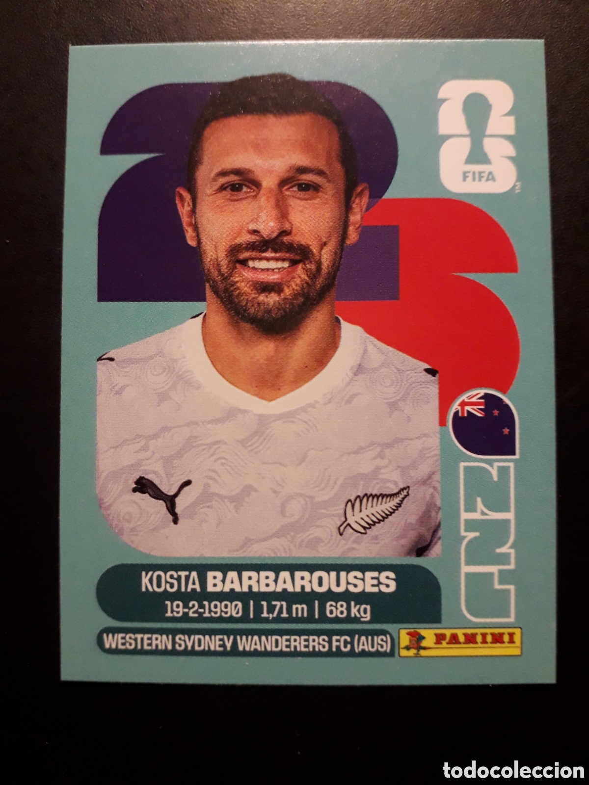 Cromos de F&uacute;tbol: BARBAROUSES NUEVA ZELANDA NZL 20 MUNDIAL F&Uacute;TBOL 2026 FIFA WORLD CUP PANINI SIN PEG PEDIDO M&Iacute;NIMO 3&euro;