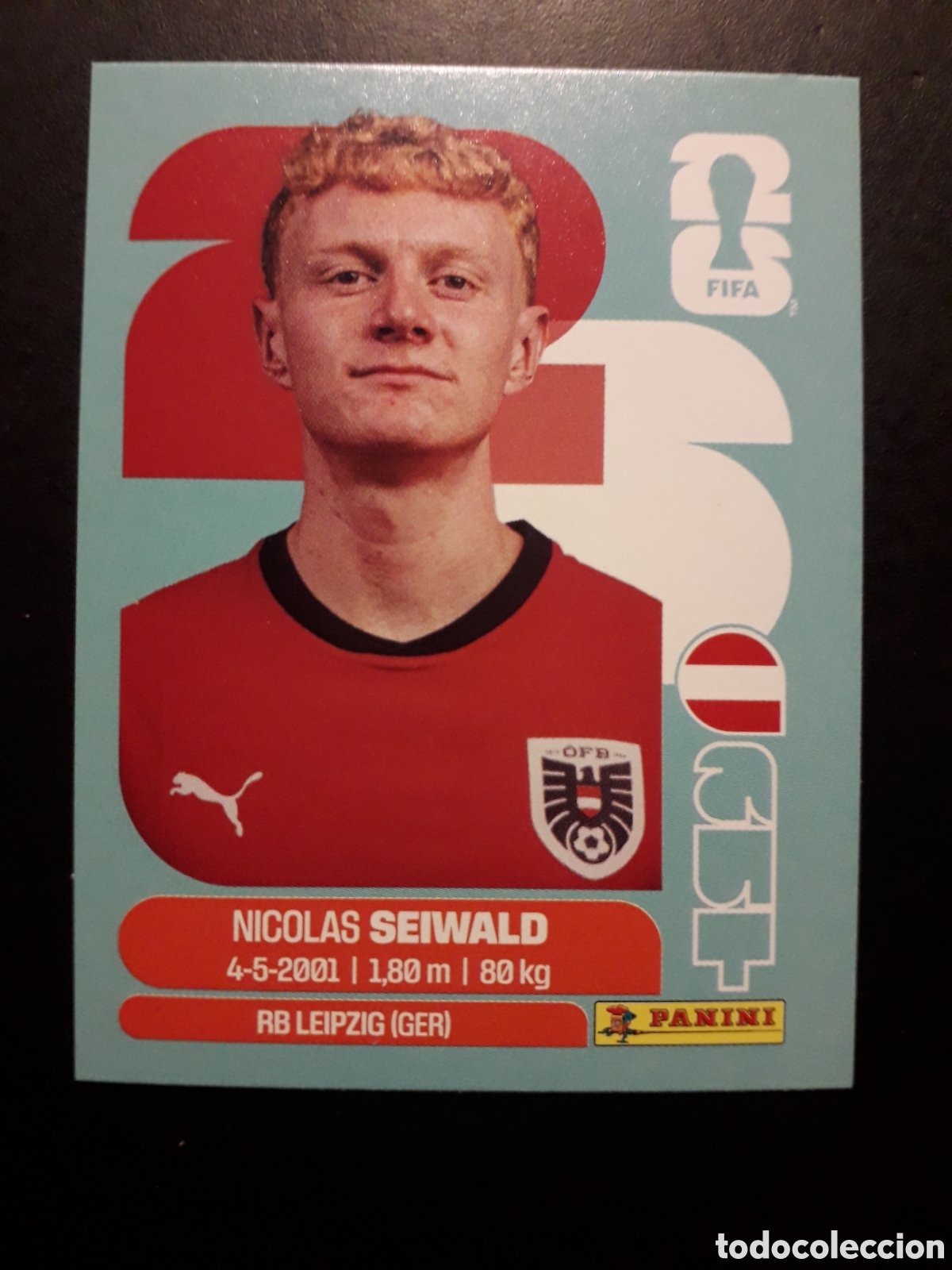 Cromos de F&uacute;tbol: SEIWALD AUSTRIA AUT 15 MUNDIAL F&Uacute;TBOL 2026 FIFA WORLD CUP PANINI SIN PEGAR PEDIDO M&Iacute;NIMO 3&euro;.