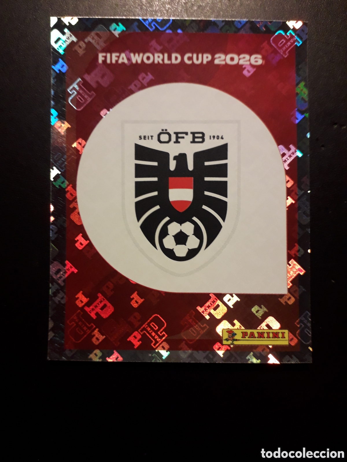 Cromos de F&uacute;tbol: ESCUDO AUSTRIA AUT 1 MUNDIAL F&Uacute;TBOL 2026 FIFA WORLD CUP PANINI SIN PEGAR PEDIDO M&Iacute;NIMO 3&euro;