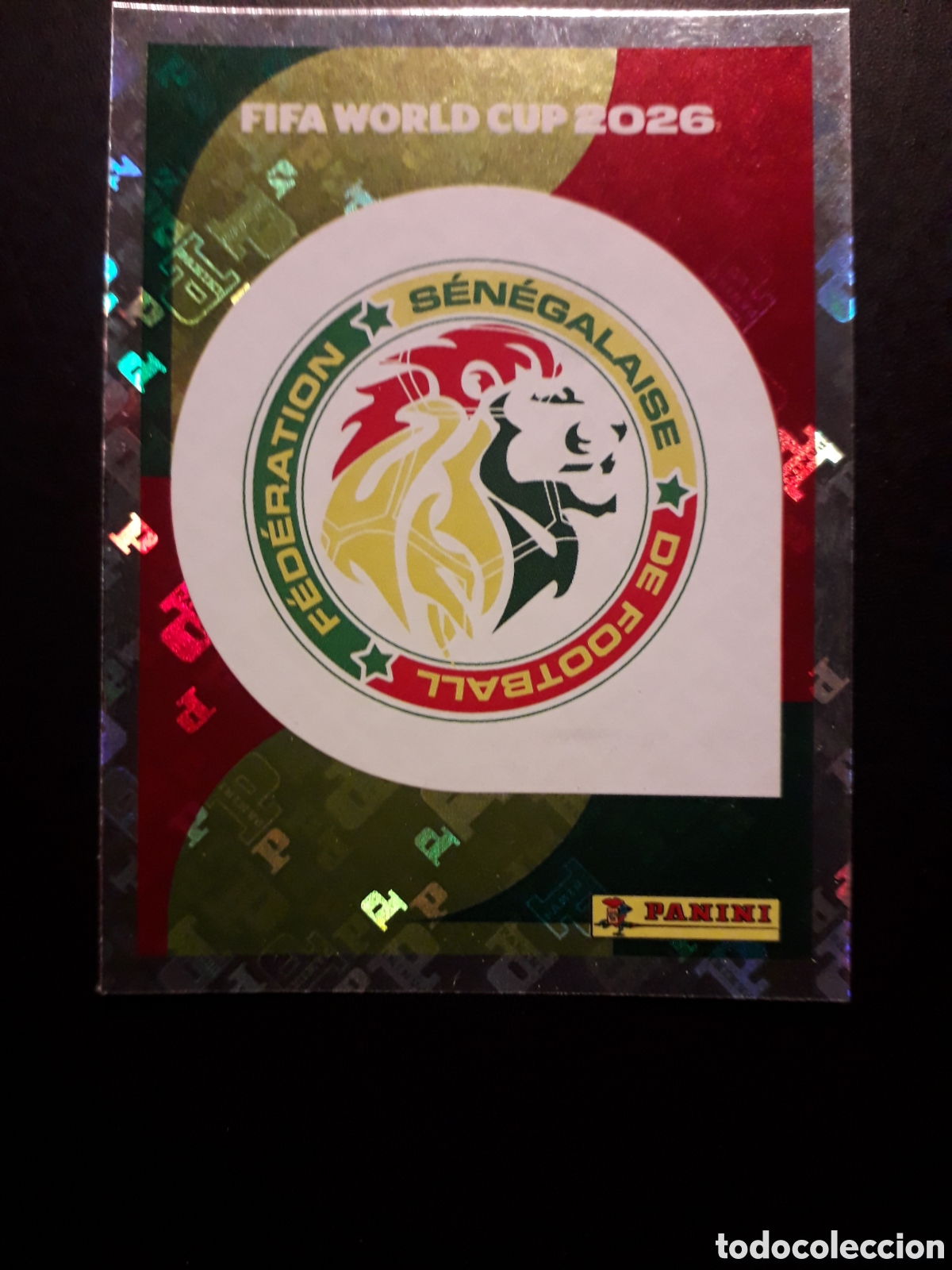 Cromos de F&uacute;tbol: ESCUDO SENEGAL SEN 1 MUNDIAL F&Uacute;TBOL 2026 FIFA WORLD CUP PANINI SIN PEGAR PEDIDO M&Iacute;NIMO 3&euro;.