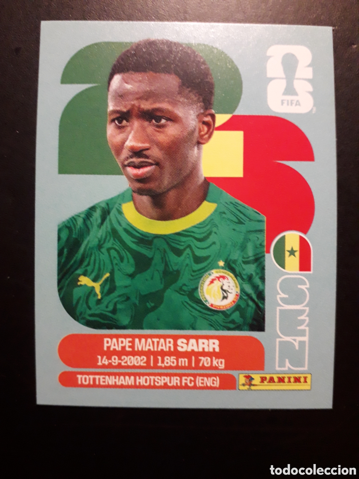 Cromos de F&uacute;tbol: SARR SENEGAL SEN 10 MUNDIAL F&Uacute;TBOL 2026 FIFA WORLD CUP PANINI SIN PEGAR PEDIDO M&Iacute;NIMO 3&euro;