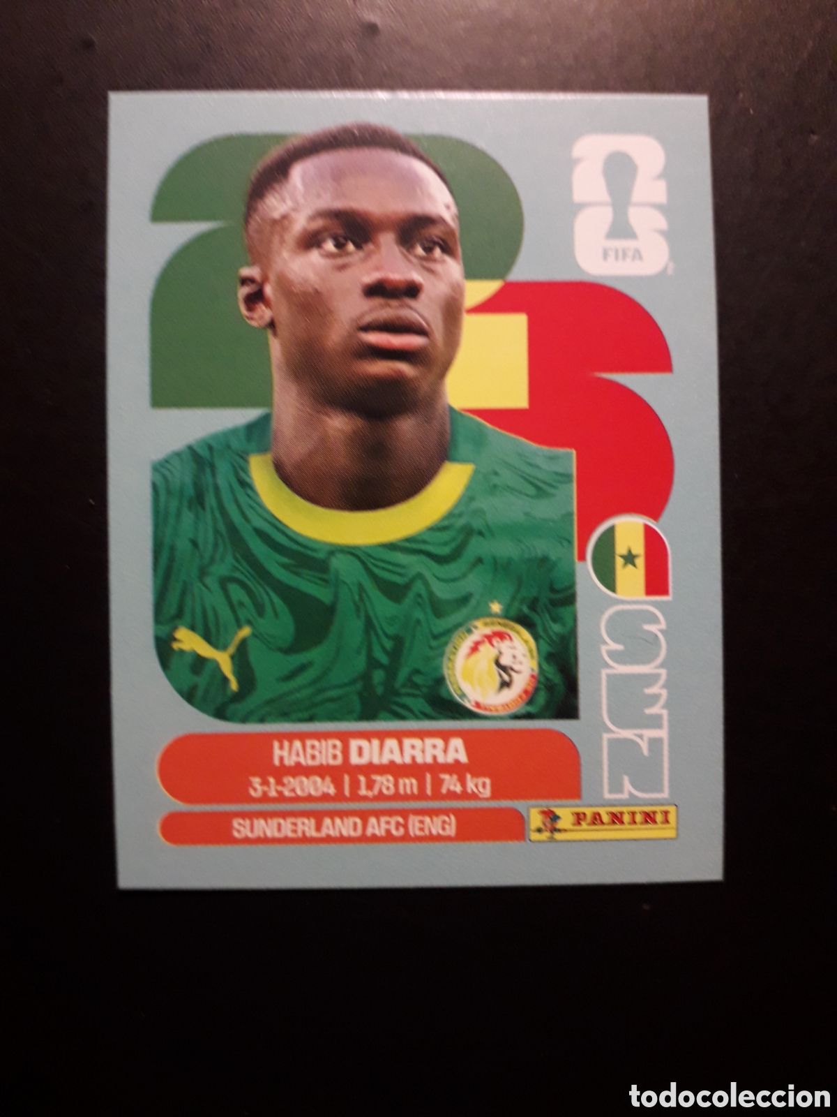 Cromos de F&uacute;tbol: DIARRA SENEGAL SEN 12 MUNDIAL F&Uacute;TBOL 2026 FIFA WORLD CUP PANINI SIN PEGAR PEDIDO M&Iacute;NIMO 3&euro;.