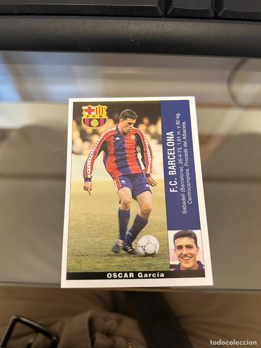 Fu&szlig;ball-Sticker: OSCAR GARCIA BACELONA LIGA 95 96 NUEVO