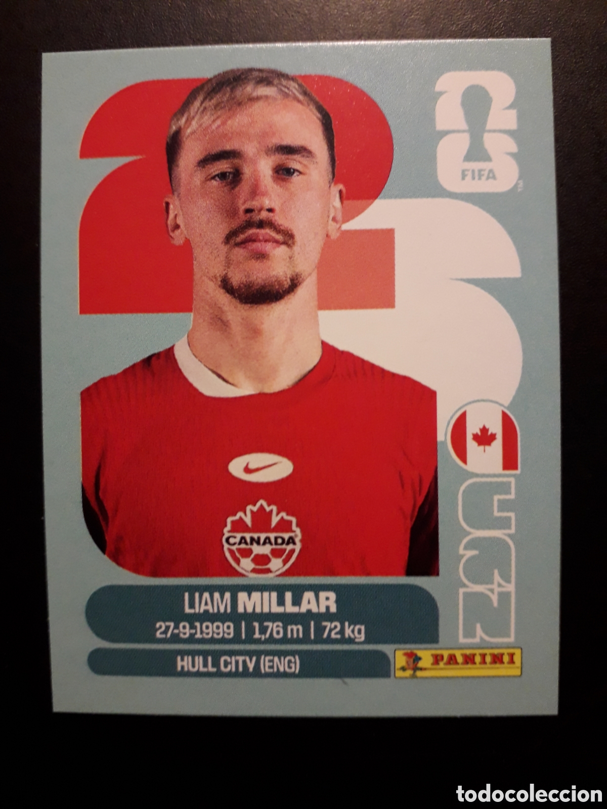 Cromos de F&uacute;tbol: MILLAR CANAD&Aacute; CAN 18 MUNDIAL F&Uacute;TBOL 2026 FIFA WORLD CUP PANINI SIN PEGAR PEDIDO M&Iacute;NIMO 3&euro;.