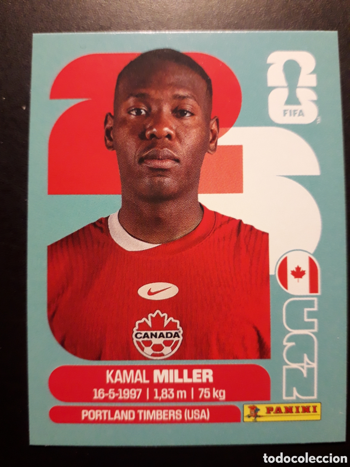 Cromos de F&uacute;tbol: MILLER CANAD&Aacute; CAN 9 MUNDIAL F&Uacute;TBOL 2026 FIFA WORLD CUP PANINI SIN PEGAR PEDIDO M&Iacute;NIMO 3&euro;