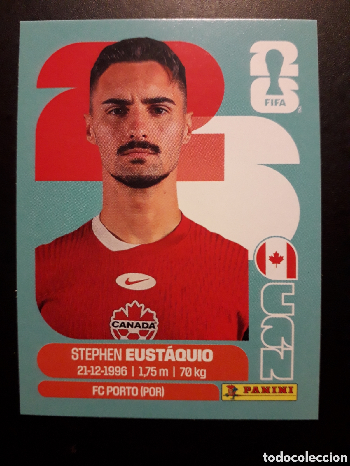 Cromos de F&uacute;tbol: EUST&Aacute;QUIO CANAD&Aacute; CAN 10 MUNDIAL F&Uacute;TBOL 2026 FIFA WORLD CUP PANINI SIN PEGAR PEDIDO M&Iacute;NIMO 3&euro;