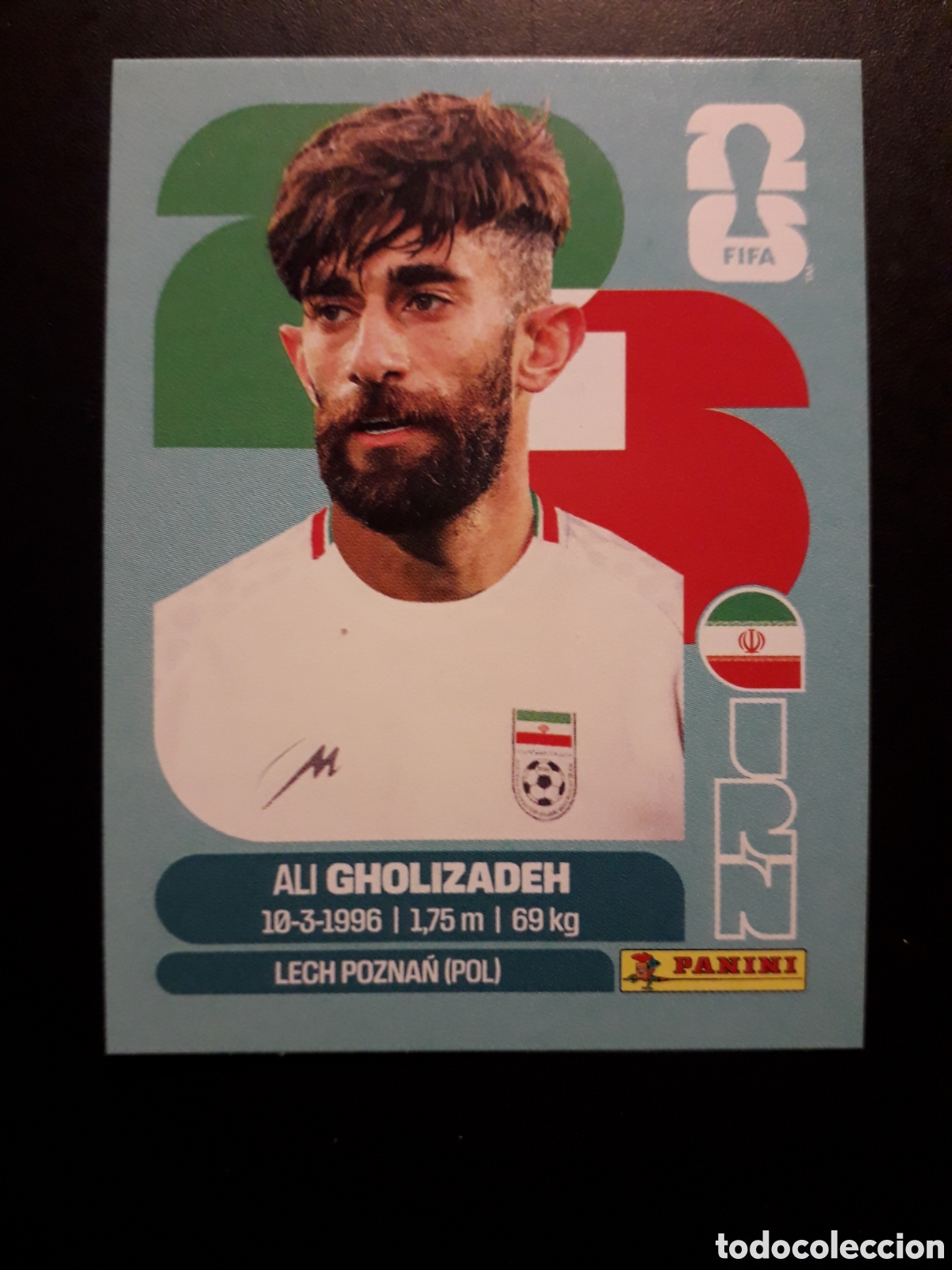 Cromos de F&uacute;tbol: GHOLIZADEH IR&Aacute;N IRN 20 MUNDIAL F&Uacute;TBOL 2026 FIFA WORLD CUP PANINI SIN PEGAR PEDIDO M&Iacute;NIMO 3&euro;.