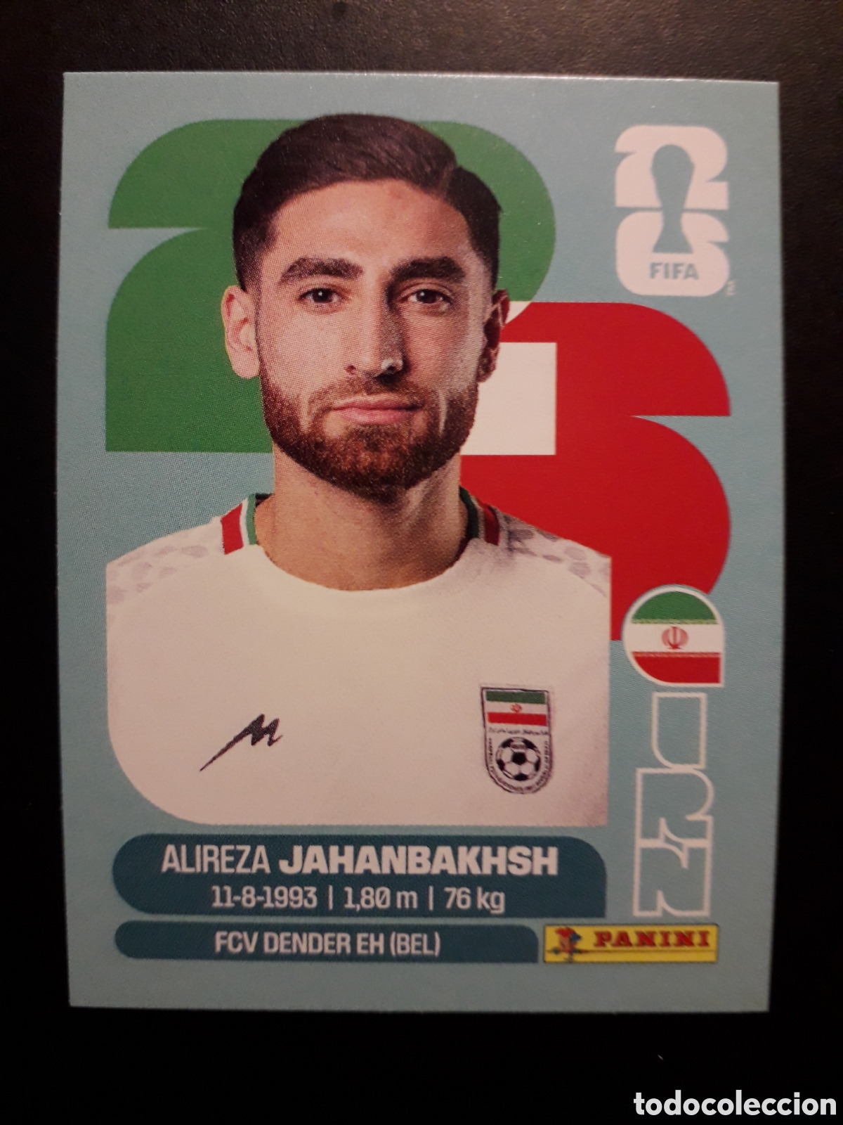 Cromos de F&uacute;tbol: JAHANBAKHSH IR&Aacute;N IRN 19 MUNDIAL F&Uacute;TBOL 2026 FIFA WORLD CUP PANINI SIN PEGAR PEDIDO M&Iacute;NIMO 3&euro;
