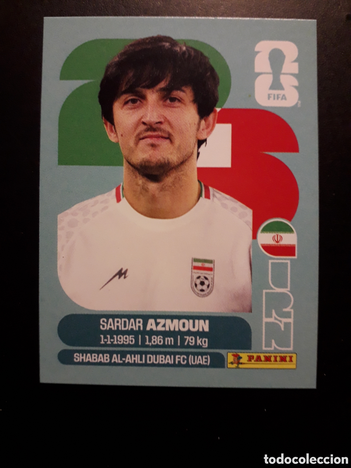 Cromos de F&uacute;tbol: AZMOUN IR&Aacute;N IRN 17 MUNDIAL F&Uacute;TBOL 2026 FIFA WORLD CUP PANINI SIN PEGAR PEDIDO M&Iacute;NIMO 3&euro;