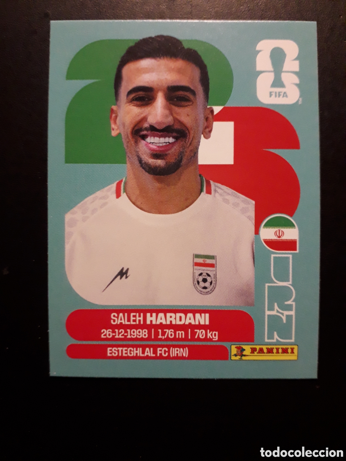 Cromos de F&uacute;tbol: HARDANI IR&Aacute;N IRN 10 MUNDIAL F&Uacute;TBOL 2026 FIFA WORLD CUP PANINI SIN PEGAR PEDIDO M&Iacute;NIMO 3&euro;